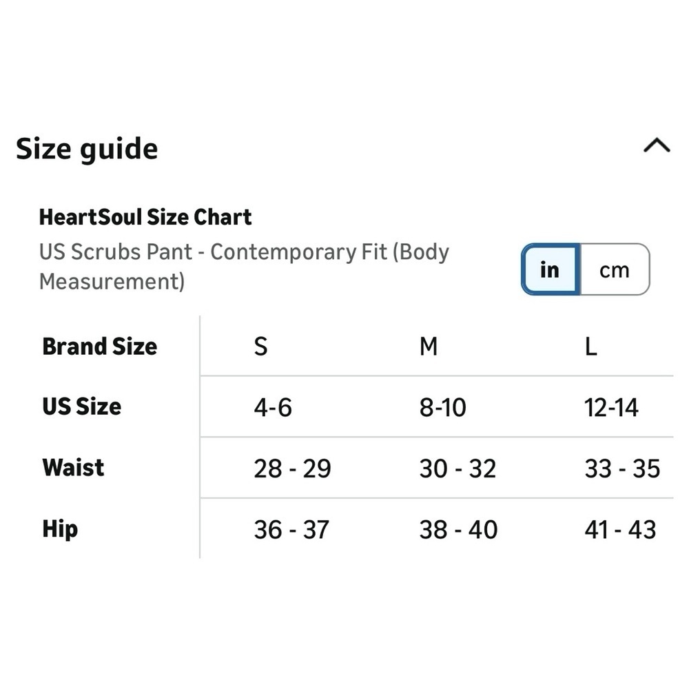 HeartSoul Women’s Mid Rise Pull On Scrub Pant Style HS075P Navy Blue Petite Med - Picture 7 of 7